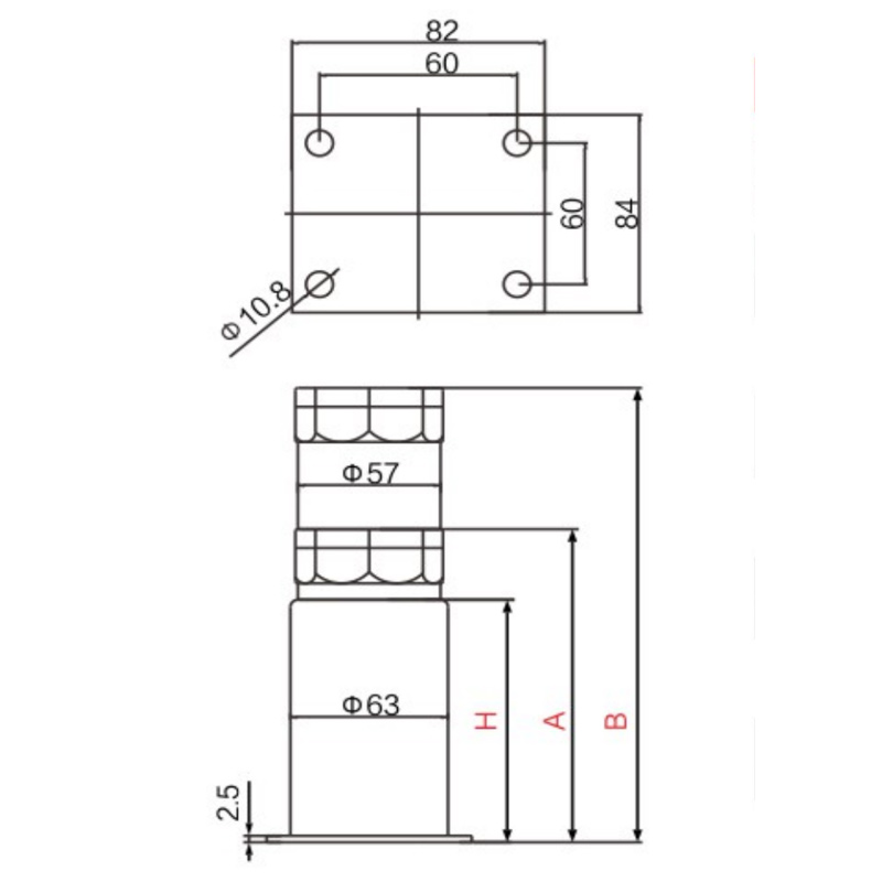 Stainless Steel Gravity Adjustable Feet