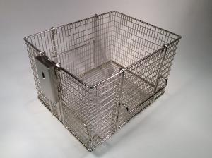 Square Frying Basket Large Capacity Frying Basket Kitchen Stainless Steel Frying Chicken Basket