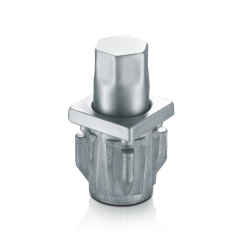38x38mm Adjustable Bullet Foot with Stainless Edge for Heavy Kitchen Shelves and Worktables