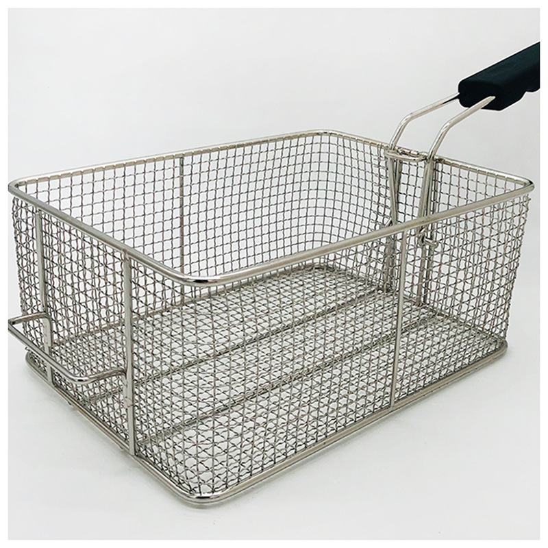 171 Wire Basket, Stainless Steel Long Handle Frying Basket, Western Restaurant Fried Chicken Basket