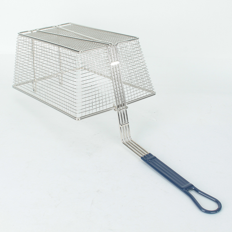 LG-500A Frying Basket Large Capacity Electric Fryer Basket 201 Stainless Steel Frying Chicken Basket