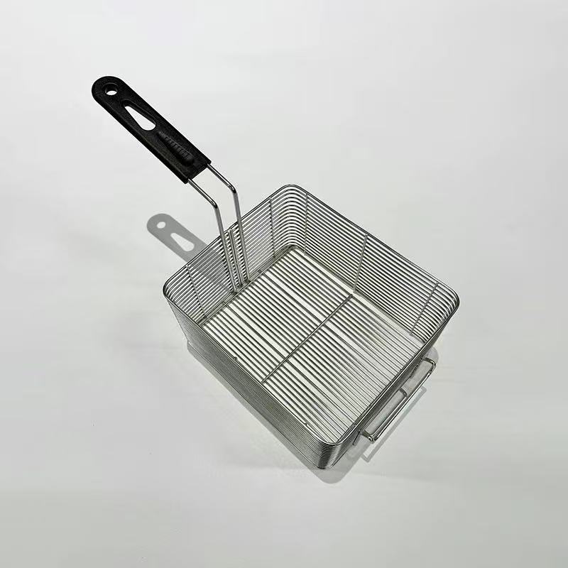 Wire Wound Stainless Steel Fryer Basket for Deep Fryers, Custom Sizes Available