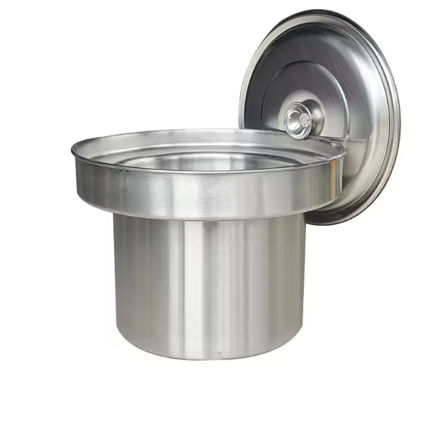 Factory Direct Stainless Steel Pot Surround Large Frying Stove Water Pot Suitable for Commercial Kitchens