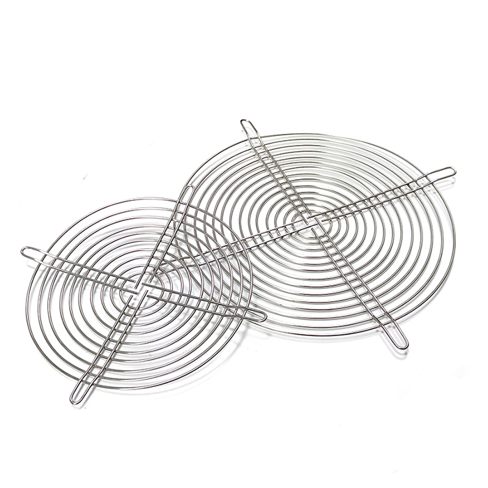 Silver Fin Grill Metal Finger Guard Heavy-Duty Wire Form Fan Guard