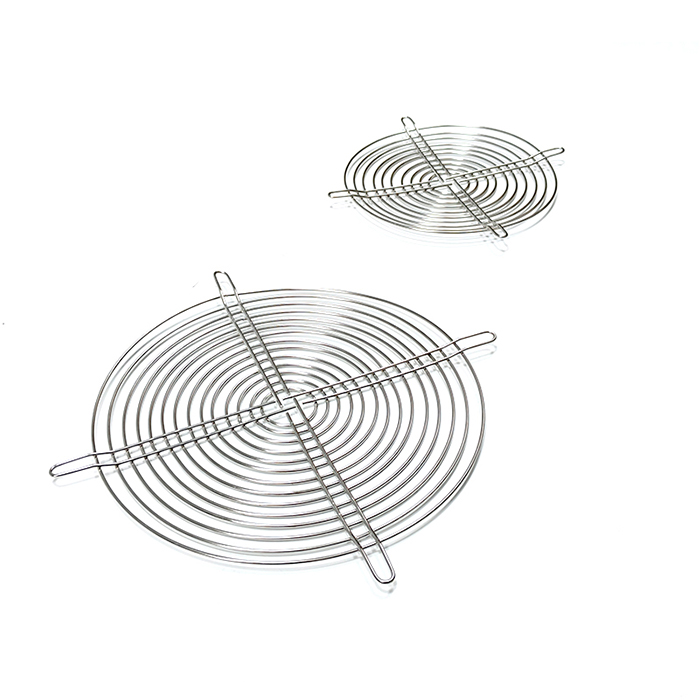 Silver Fin Grill Metal Finger Guard Heavy-Duty Wire Form Fan Guard