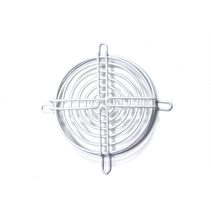 White Convex Fan Guard Raised Wire Mesh Fan Guard Cover for Circular White Cooling Fan Grill
