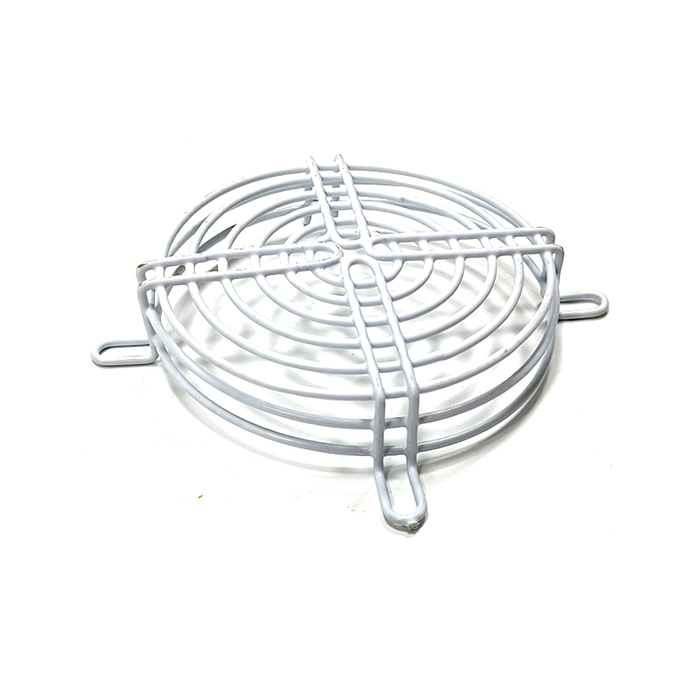 White Convex Fan Guard Raised Wire Mesh Fan Guard Cover for Circular White Cooling Fan Grill