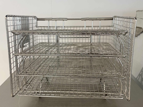 Four-layer stainless steel large capacity kitchen fried chicken frying basket