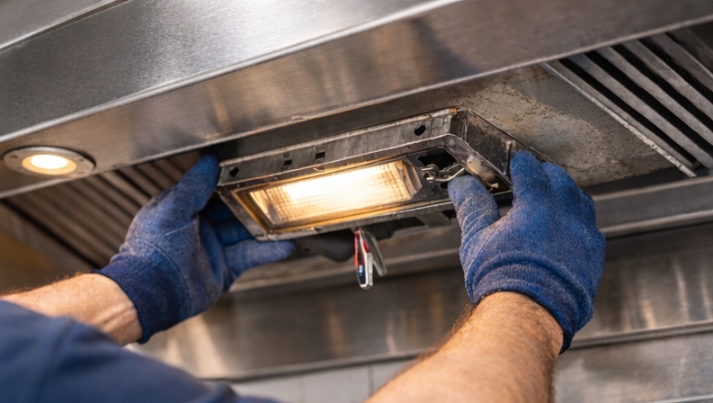 How to Replace Commercial Kitchen Range Hood Lights
