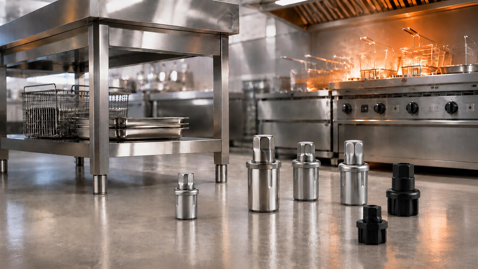 How to Select Bullet Feet for High-Temperature Commercial Kitchen Environments