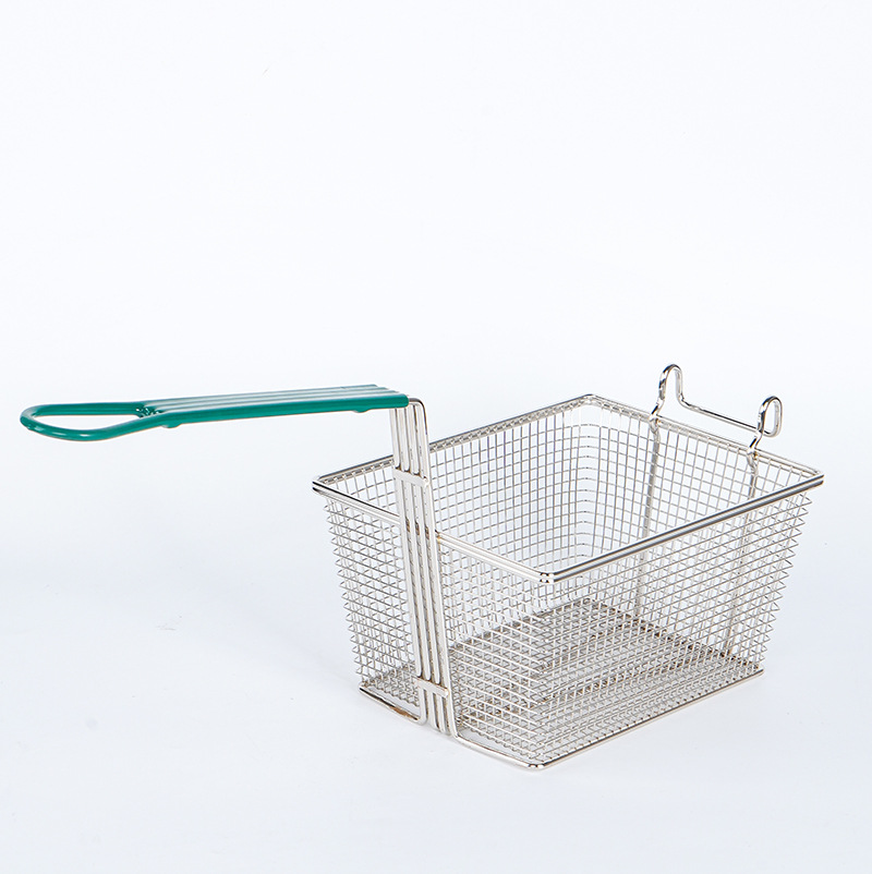 Commercial fryer basket handle configurations for OEM thermal and handling evaluation