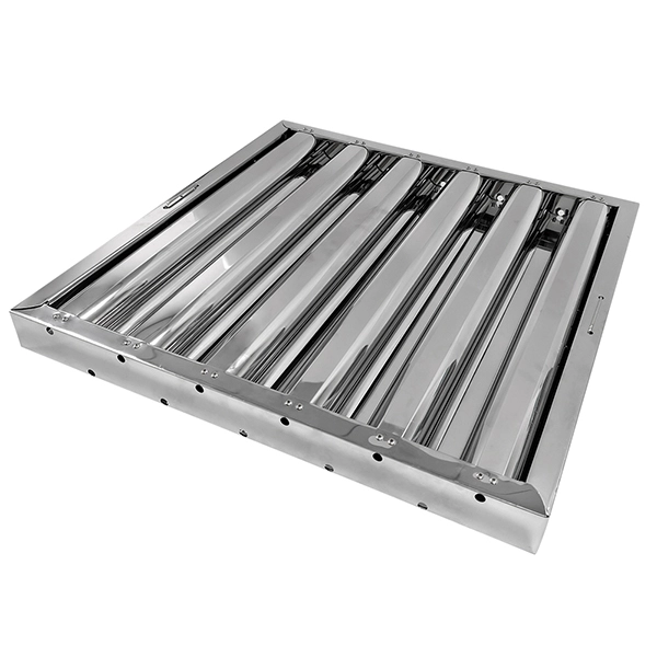 Stainless steel grease filter components for alloy identification and quality verification